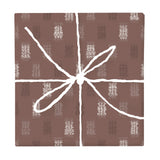 Warm Earth Ikat Weave – Fabric Repeat Pattern Digital Download — Wrapped Gift Box
