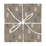 Warm Earth Ikat Weave – Fabric Repeat Pattern Digital Download — Wrapped Gift Box