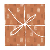 Warm Earth Ikat Weave – Fabric Repeat Pattern Digital Download — Wrapped Gift Box