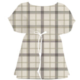 Warm Earth Tartan Plaid – Fabric Repeat Pattern Digital Download — Women's Dress