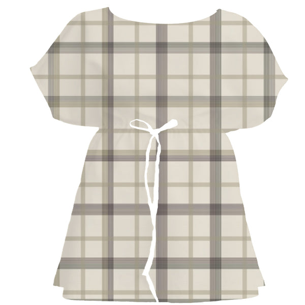 Warm Earth Tartan Plaid – Fabric Repeat Pattern Digital Download — Women's Dress