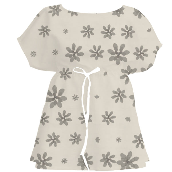 Warm Linen Floral – Fabric Repeat Pattern Digital Download — Women's Dress