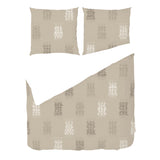 Warm Linen Ikat Weave – Fabric Repeat Pattern Digital Download — Duvet & Pillows