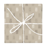 Warm Linen Ikat Weave – Fabric Repeat Pattern Digital Download — Wrapped Gift Box