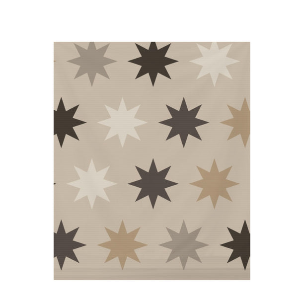 Warm Platinum Moroccan Tile – Surface Pattern for Fabric Design — Draped Fabric on Shiplap