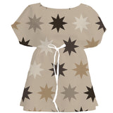 Warm Platinum Moroccan Tile – Surface Pattern for Fabric Design — Women's Dress
