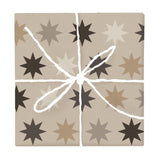 Warm Platinum Moroccan Tile – Surface Pattern for Fabric Design — Wrapped Gift Box