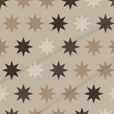 Warm Platinum Moroccan Tile – Surface Pattern for Fabric Design — Cotton Fabric Swatch