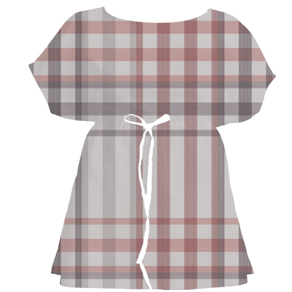 Warm Sunset Dusty Tartan Plaid – Surface Pattern for Fabric Design — Women's Dress