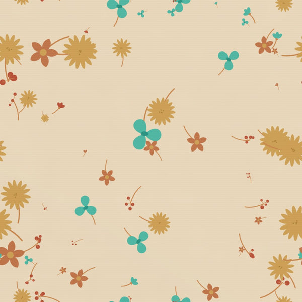 Warm Sunset Floral – Seamless Pattern for Fabric & Wallpaper