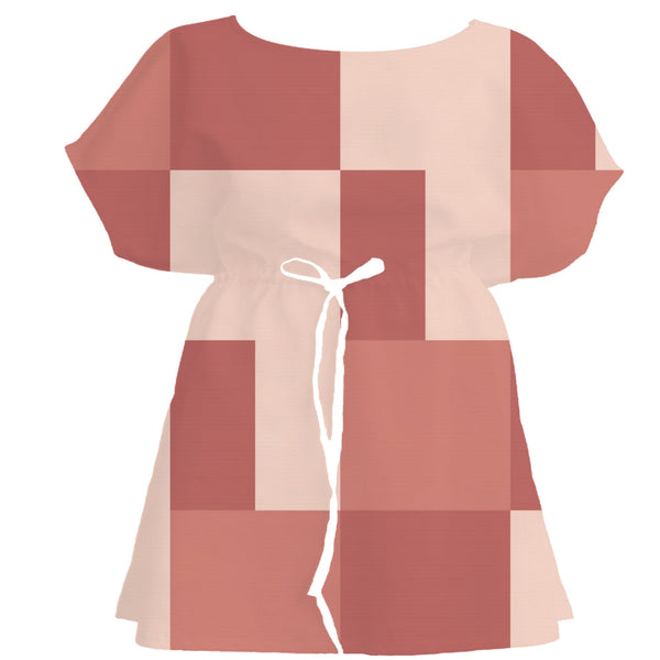 Warm Sunset Geometric – Fabric Repeat Pattern Digital Download — Women's Dress