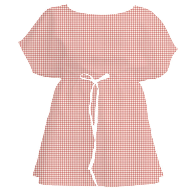 Warm Sunset Gingham Check – Seamless Pattern for Fabric & Wallpaper — Women's Dress