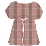 Warm Sunset Tartan Plaid – Surface Pattern for Fabric Design — Women's Dress