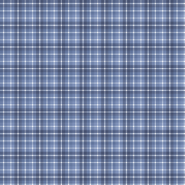 Washed Indigo Tartan Plaid Seamless Design for Fabric