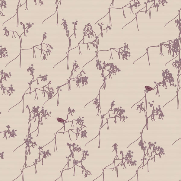 Wine & Cream Chinoiserie – Seamless Pattern for Fabric & Wallpaper